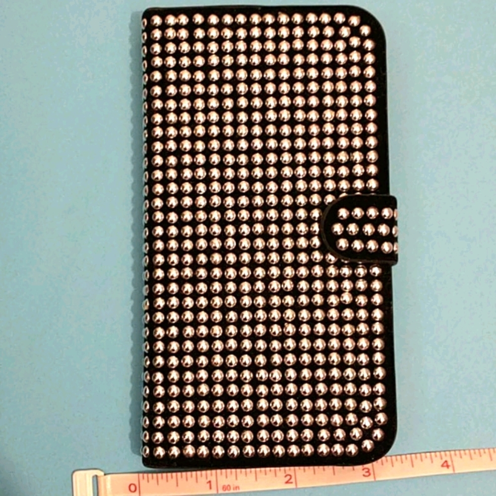 Samsung Galaxy S5 Studded Wallet Case - Picture 3 of 7